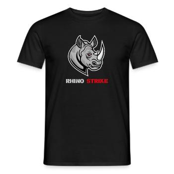 Rhino MMA Traning Sportbekleidung - Männer T-Shirt - Schwarz - Vorne - AI Model Male 178 light (178cm)