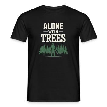 lumberjack therapy, logger therapy humor, - Men's T-Shirt - black - Front - AI Model Male 178 light (178cm)