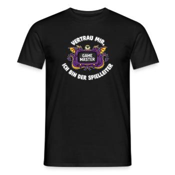 Pen and Paper, RPG, Rollenspiel, Spielleiter, D20, - Männer T-Shirt - Schwarz - Vorne - AI Model Male 178 light (178cm)
