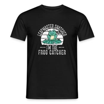 Frog Catcher Leapmaster Snatcher Frog - Männer T-Shirt - Schwarz - Vorne - AI Model Male 178 light (178cm)