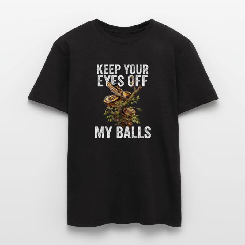 Königspython Schlangen Liebhaber Terrarium Python Männer T-Shirt