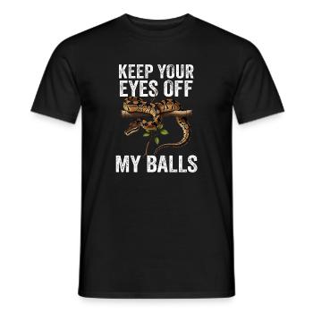 King Python Snakes Lover Terrarium Python - Men's T-Shirt - black - Front - AI Model Male 178 light (178cm)