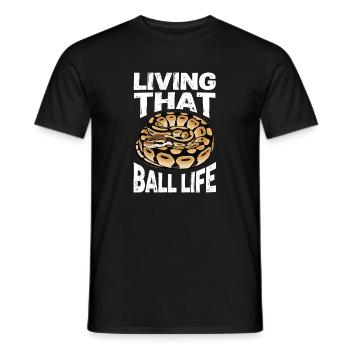 King Python Snakes Lover Terrarium Python - Men's T-Shirt - black - Front - AI Model Male 178 light (178cm)