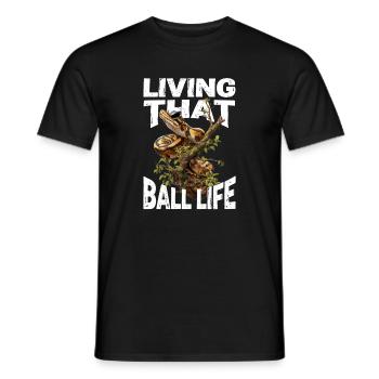 King Python Snakes Lover Terrarium Python - Men's T-Shirt - black - Front - AI Model Male 178 light (178cm)