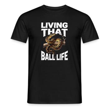 King Python Snakes Lover Terrarium Python - Men's T-Shirt - black - Front - AI Model Male 178 light (178cm)