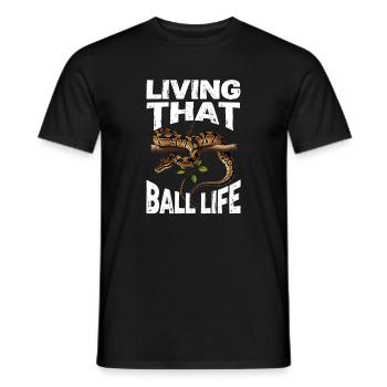 King Python Snakes Lover Terrarium Python - Men's T-Shirt - black - Front - AI Model Male 178 light (178cm)
