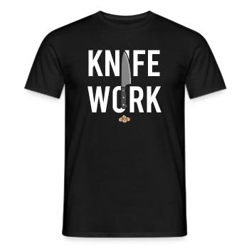 Ligne de préparation cuisine Cuisine Back of House - T-shirt homme - noir - Devant - AI Model Male 178 light (178cm)