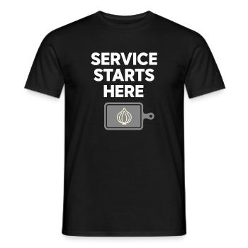 Ligne de préparation cuisine Cuisine Back of House - T-shirt homme - noir - Devant - AI Model Male 178 light (178cm)
