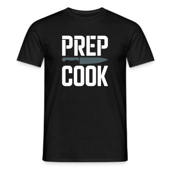 Ligne de préparation cuisine Cuisine Back of House - T-shirt homme - noir - Devant - AI Model Male 178 light (178cm)