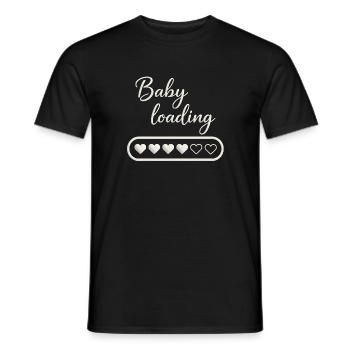 Chargement de bébé - T-shirt homme - noir - Devant - AI Model Male 178 light (178cm)