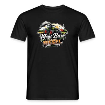 Mein Büro riecht nach Diesel - Männer T-Shirt - Schwarz - Vorne - AI Model Male 178 light (178cm)