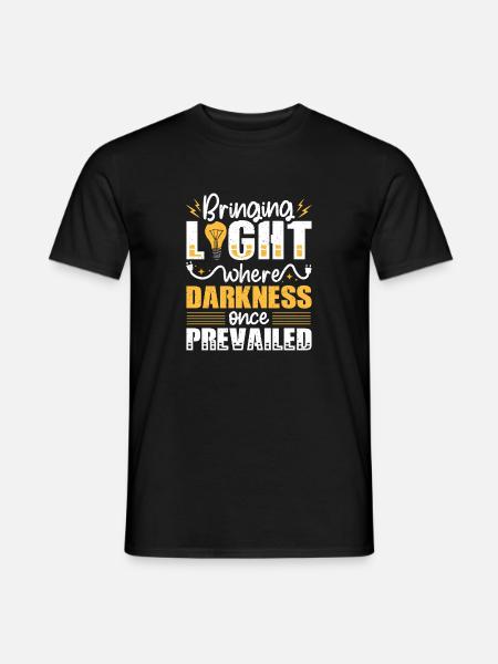 Electrician, Electronics Technician, Electrician - Men's T-Shirt - black
