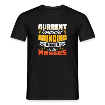 Elektriker Elektroniker Elektroinstallateur - Männer T-Shirt - Schwarz - Vorne - AI Model Male 178 light (178cm)