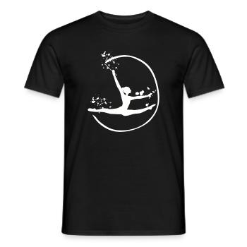 Gymnastin Mit Band Rhythmische Sportgymnastik - Männer T-Shirt - Schwarz - Vorne - AI Model Male 178 light (178cm)