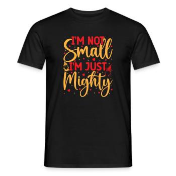 Garden Gnome Costume Not Small Just Mighty Gnome - Men's T-Shirt - black - Front - AI Model Male 178 light (178cm)