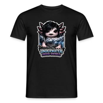 Axolotl-liebhaber, Süßer Axolotl, Lustiger - Männer T-Shirt - Schwarz - Vorne - AI Model Male 178 light (178cm)