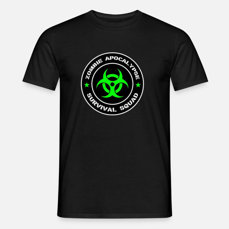 Zombie-Apokalypse-Überlebenstrupp - Männer T-Shirt - Schwarz