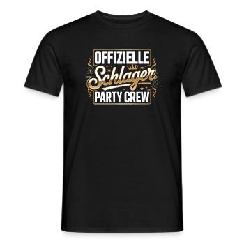 Schlager Party Crew Mallorca Festival JGA Malle - Männer T-Shirt - Schwarz - Vorne - AI Model Male 178 light (178cm)