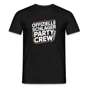 Schlager Party Crew Mallorca Festival JGA Malle - Männer T-Shirt - Schwarz - Vorne - AI Model Male 178 light (178cm)