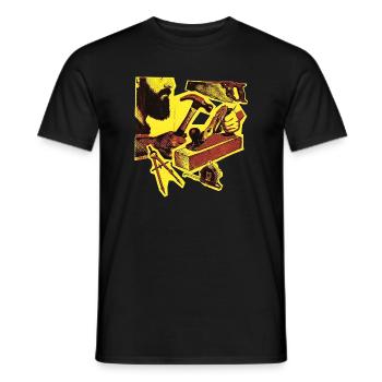 Craftsman Carpenter Carpenter Carpenter Vintage - Men's T-Shirt - black - Front - AI Model Male 178 light (178cm)