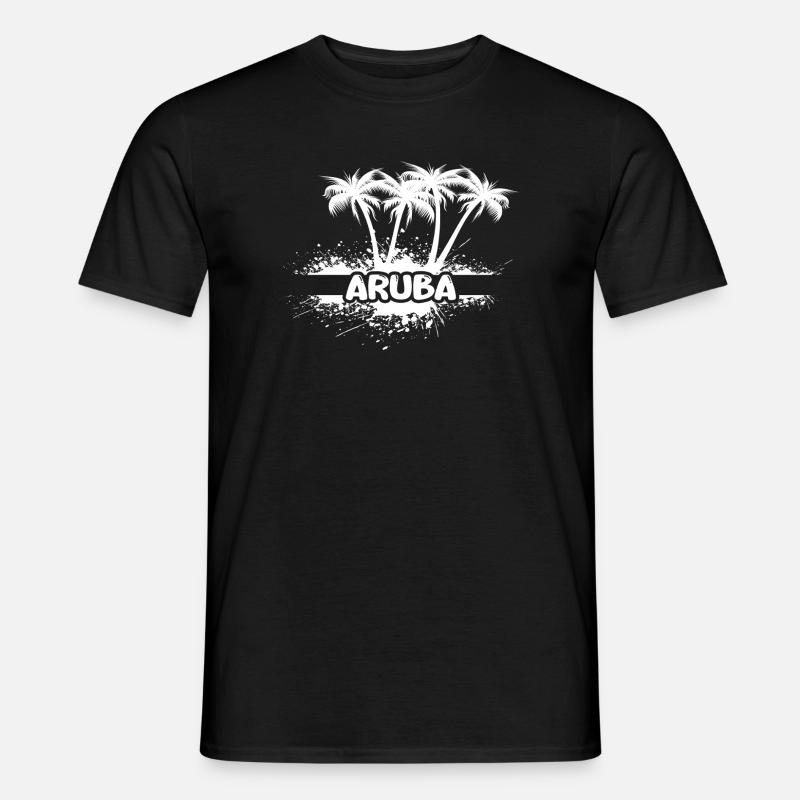 Sonne Aruba - Männer T-Shirt - Schwarz