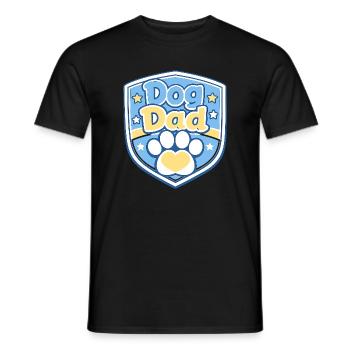 Hundevater Schild Motiv - Männer T-Shirt - Schwarz - Vorne - AI Model Male 178 light (178cm)