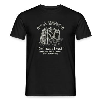 Funny Soccer 90 Minutes Football - Men's T-Shirt - black - Front - AI Model Male 178 light (178cm)