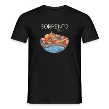 Sorrente - T-shirt homme - noir - Devant - AI Model Male 178 light (178cm)