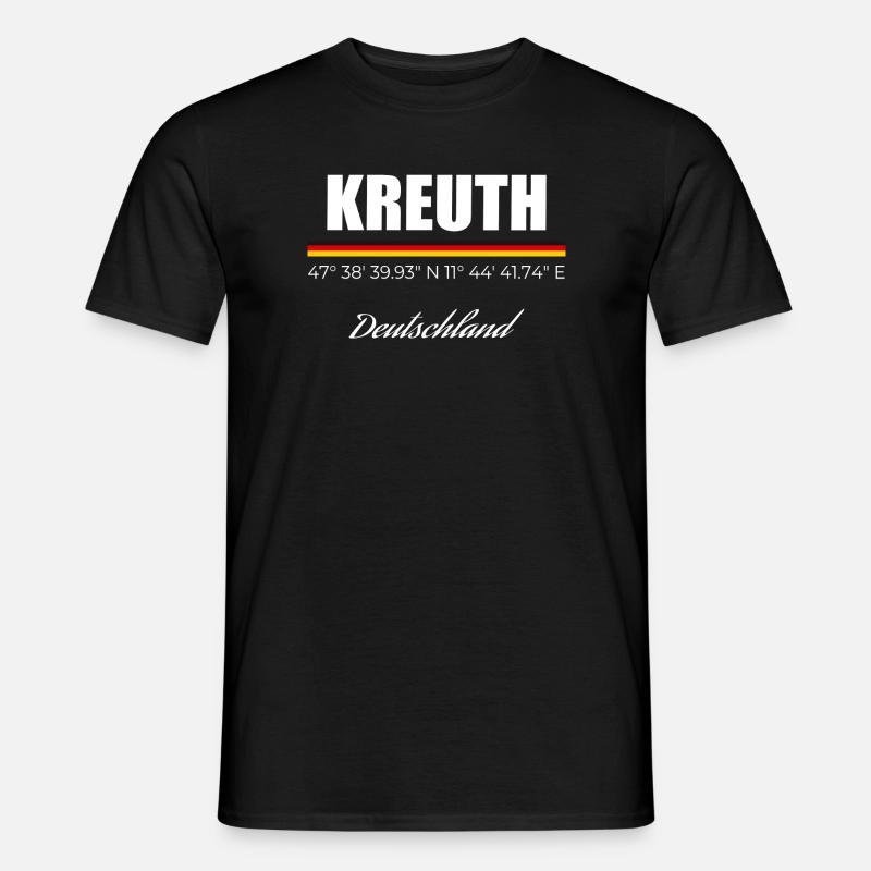 Kreuth - Männer T-Shirt - Schwarz