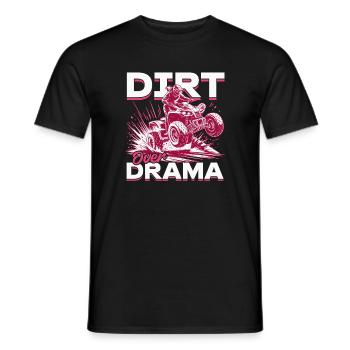 Quad ATV Woman Girl Four Wheeler - Men's T-Shirt - black - Front - AI Model Male 178 light (178cm)