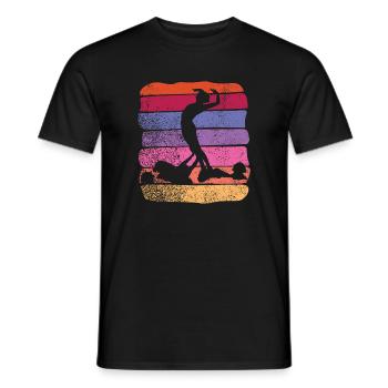 Artistic Swim Team Synchronschwimmen - Männer T-Shirt - Schwarz - Vorne - AI Model Male 178 light (178cm)