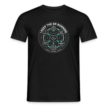 Je maintiens le bloc opératoire en marche - Technologie médicale - T-shirt homme - noir - Devant - AI Model Male 178 light (178cm)