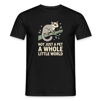 Sugar Glider Mom Exotischer Haustierliebhaber - Männer T-Shirt - Schwarz - Vorne - AI Model Male 178 light (178cm)