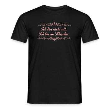 Ich bin nicht alt – Ein Klassiker - Männer T-Shirt - Schwarz - Vorne - AI Model Male 178 light (178cm)
