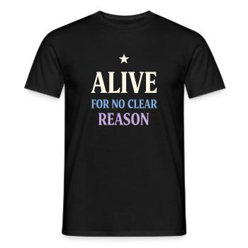 Existenzieller Humor, Nihilismus, Humor, - Männer T-Shirt - Schwarz - Vorne - AI Model Male 178 light (178cm)
