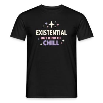 Existenzieller Humor, Nihilismus, Humor, - Männer T-Shirt - Schwarz - Vorne - AI Model Male 178 light (178cm)