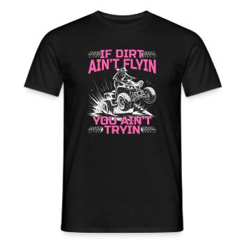Quad ATV Woman Girl Four Wheeler - Men's T-Shirt - black - Front - AI Model Male 178 light (178cm)