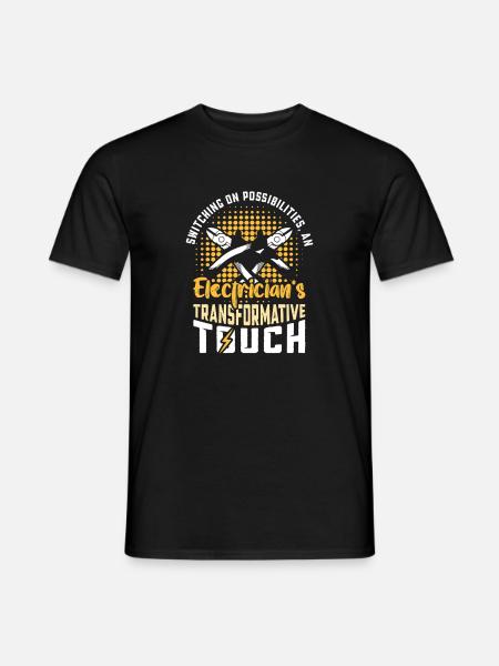 Electrician, Electronics Technician, Electrician - Men's T-Shirt - black