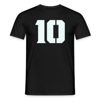 10- - Männer T-Shirt - Schwarz - Vorne - AI Model Male 178 light (178cm)