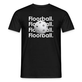 Floorball Graphic - T-shirt homme - noir - Devant - AI Model Male 178 light (178cm)