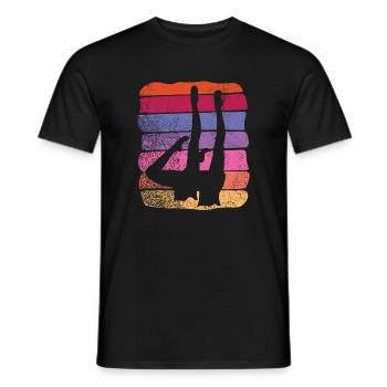 Artistic Swim Team Synchronschwimmen - Männer T-Shirt - Schwarz - Vorne - AI Model Male 178 light (178cm)