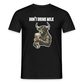 Bull Bull Beer - Men's T-Shirt - black - Front - AI Model Male 178 light (178cm)