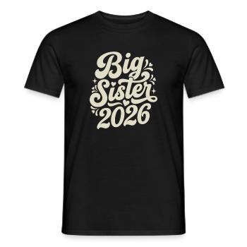 Big Sister 2026 Script Design - Men's T-Shirt - black - Front - AI Model Male 178 light (178cm)