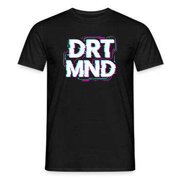 T-shirt glitch de Dortmund, sweat à capuche, casquette - T-shirt homme - noir - Devant - AI Model Male 178 light (178cm)