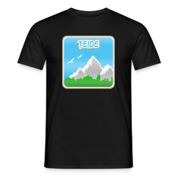 Berg Teide - Männer T-Shirt - Schwarz - Vorne - AI Model Male 178 light (178cm)