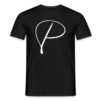 P - Männer T-Shirt - Schwarz - Vorne - AI Model Male 178 light (178cm)