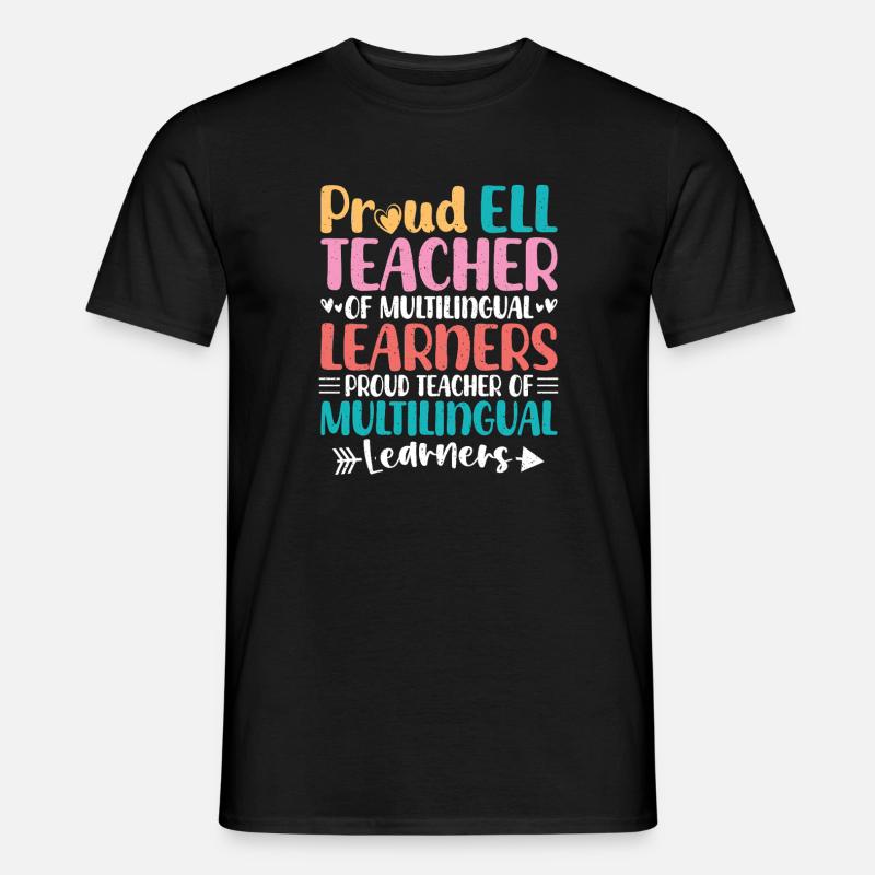 ELL-Lehrer englische Sprache - Männer T-Shirt - Schwarz