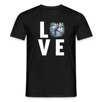 Macaw's Era - Men's T-Shirt - black - Front - AI Model Male 178 light (178cm)