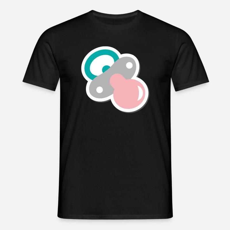 schnuller - Männer T-Shirt - Schwarz