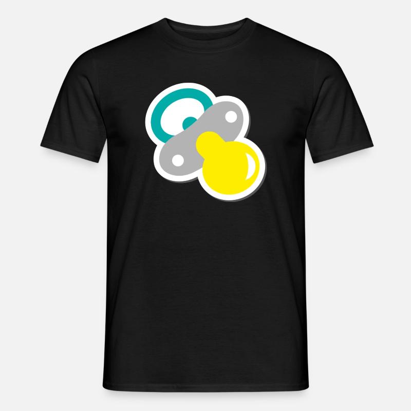 schnuller - Männer T-Shirt - Schwarz